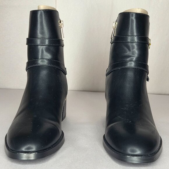NWT Calvin Klein Women's Jasen Block Heel Black Booties - Picture 4 of 9